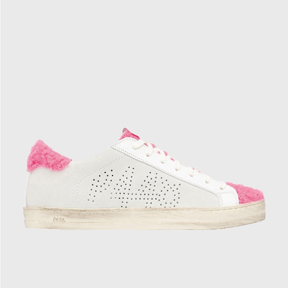 P448 Pink Fuzzy Sneakers